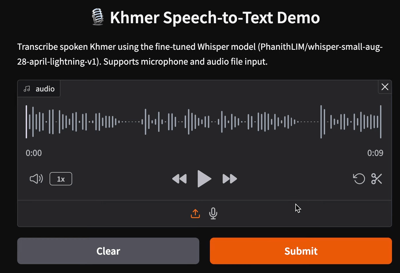 Khmer Speech Recognition